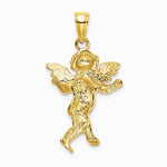14K Yellow Gold Guardian Angel Walking Charm - Product Photo