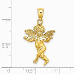 14K Yellow Gold Guardian Angel Walking Charm - Product Photo