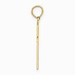 10K / 14K Yellow Gold Polished Small Cross Charm - Product Photo