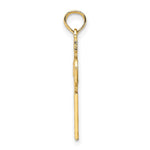 14K Yellow Gold Engraved Celtic Cross w/ Eternity Circle Charm - Product Photo