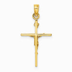 10K / 14K Yellow Gold INRI Crucifix Charm - Product Photo
