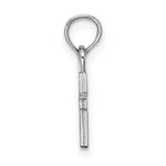 10K / 14K White Gold Polished Mini Cross Charm - Product Photo