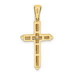 10K / 14K Yellow Gold Polished Cross Charm - Product Photo
