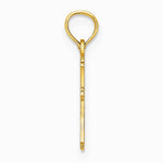 10K / 14K Yellow Gold Textured Mini Cross Charm - Product Photo