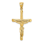 14K Textured Crucifix Charm - Product Photo