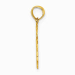 14K Yellow Gold I LOVE JESUS Cross Charm - Product Photo