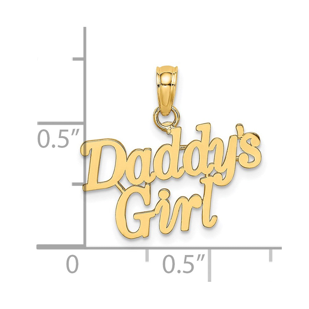14K DADDY'S GIRL Charm - Product Photo