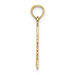 14K Yellow Gold Polished Engraved 
