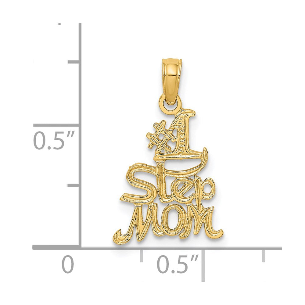 14K Yellow Gold Polished Engraved 