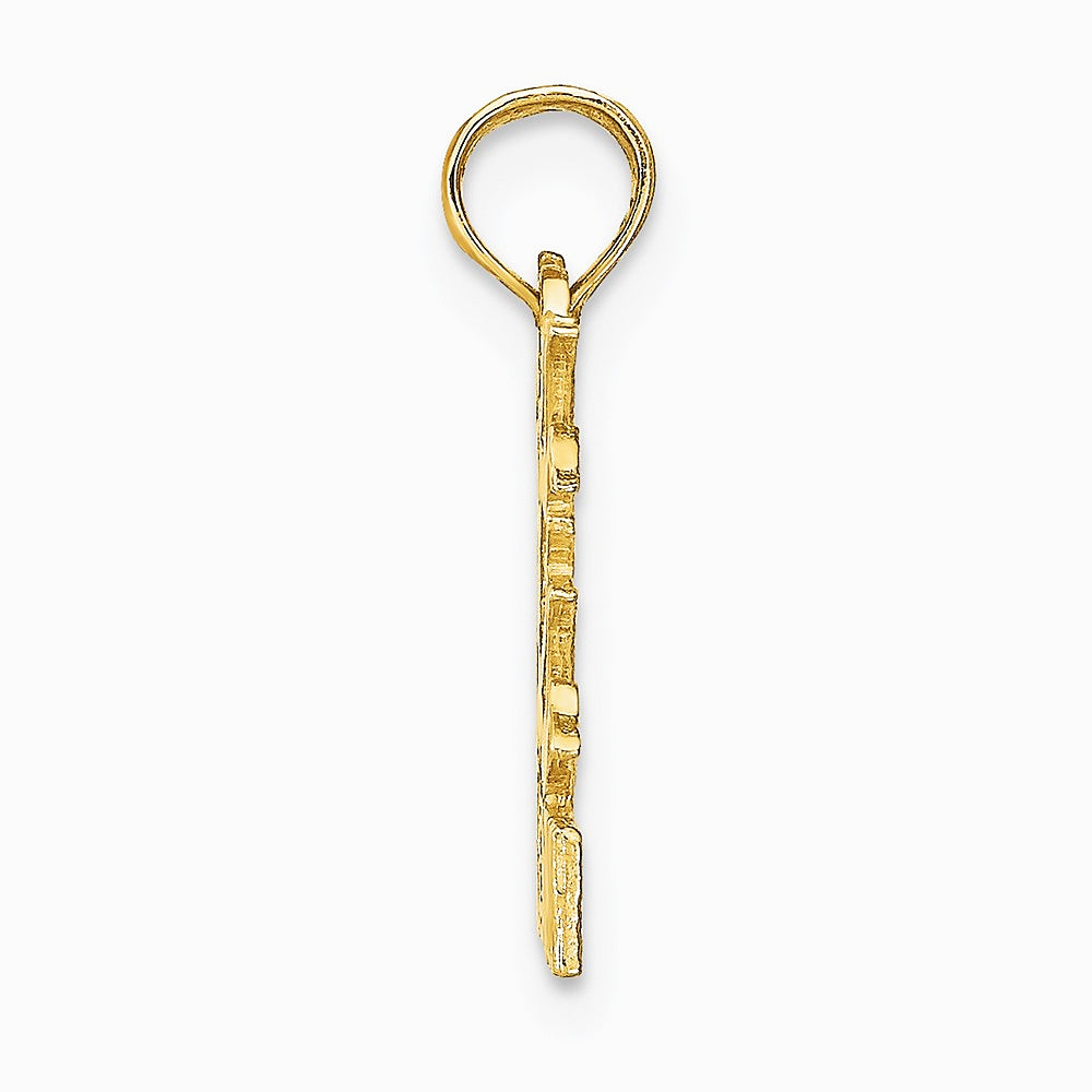 10K / 14K Yellow Gold GEMINI Zodiac Charm - Product Photo