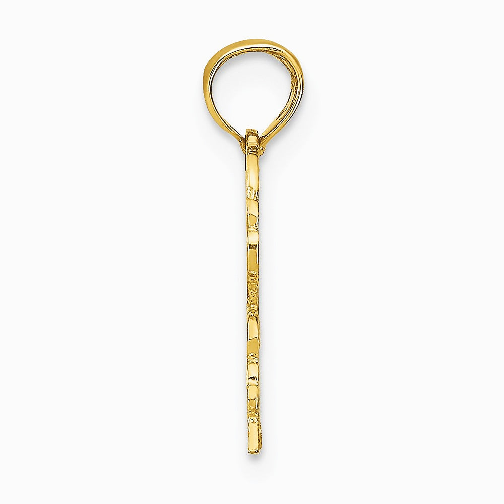10K / 14K Yellow Gold CANCER Zodiac Charm - Product Photo