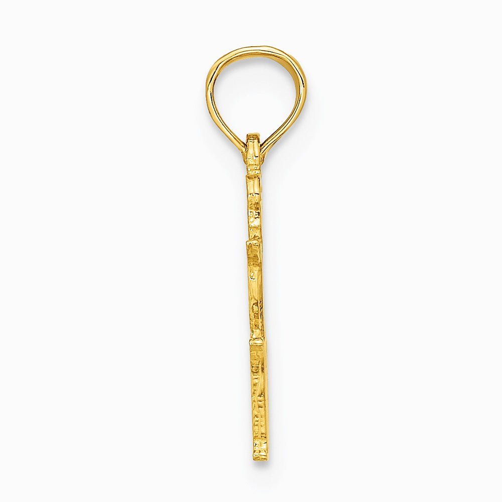 10K / 14K Yellow Gold VIRGO Zodiac Charm - Product Photo