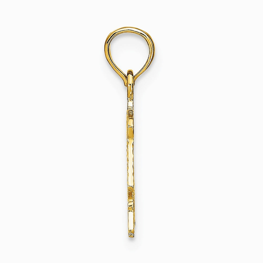 10K / 14K Yellow Gold LIBRA Zodiac Charm - Product Photo