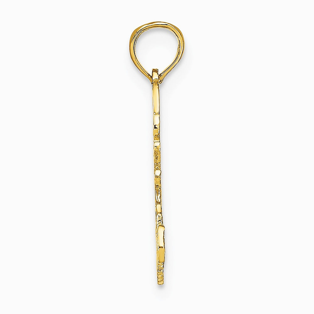 10K / 14K Yellow Gold SCORPIO Zodiac Charm - Product Photo