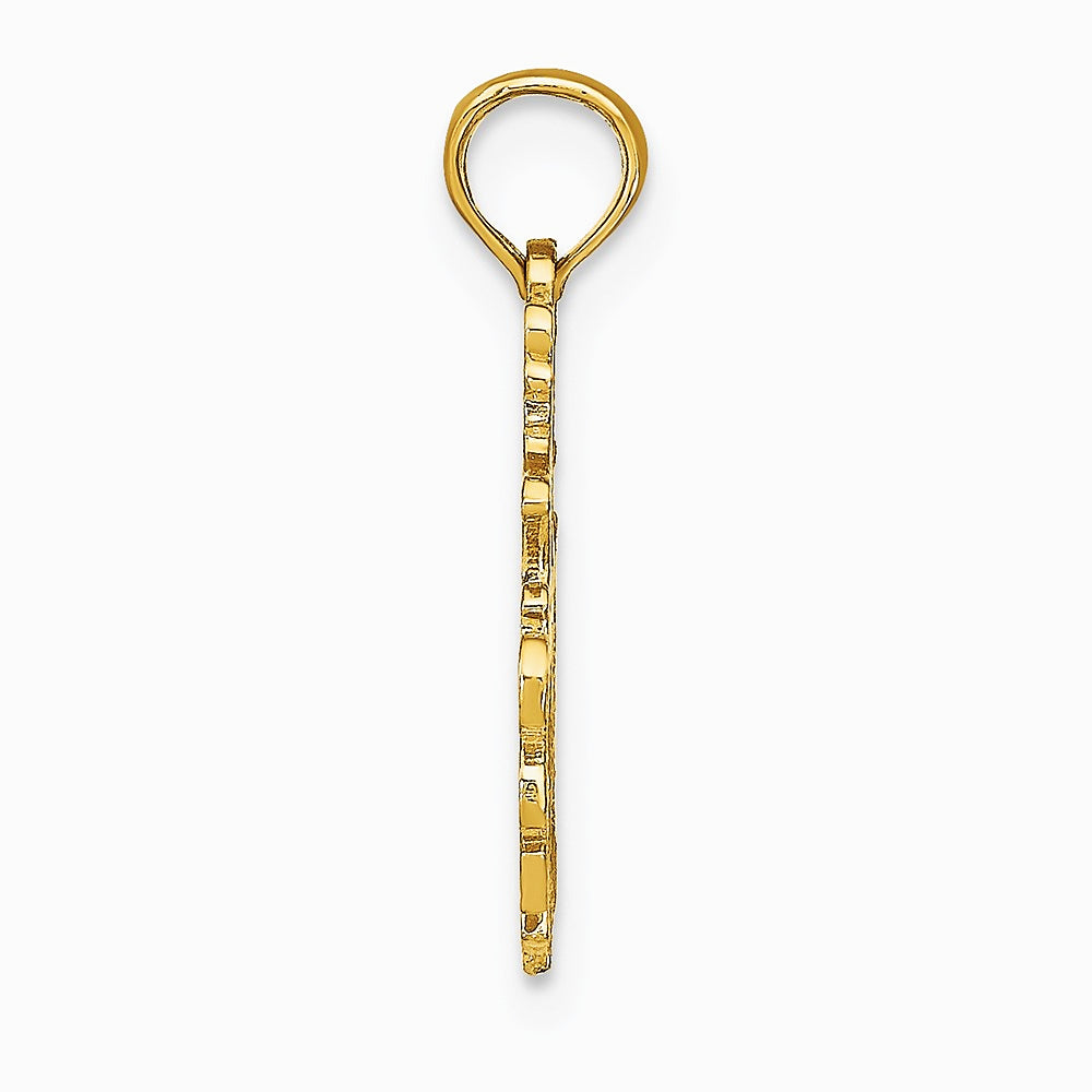 10K / 14K Yellow Gold SAGITTARIUS Zodiac Charm - Product Photo
