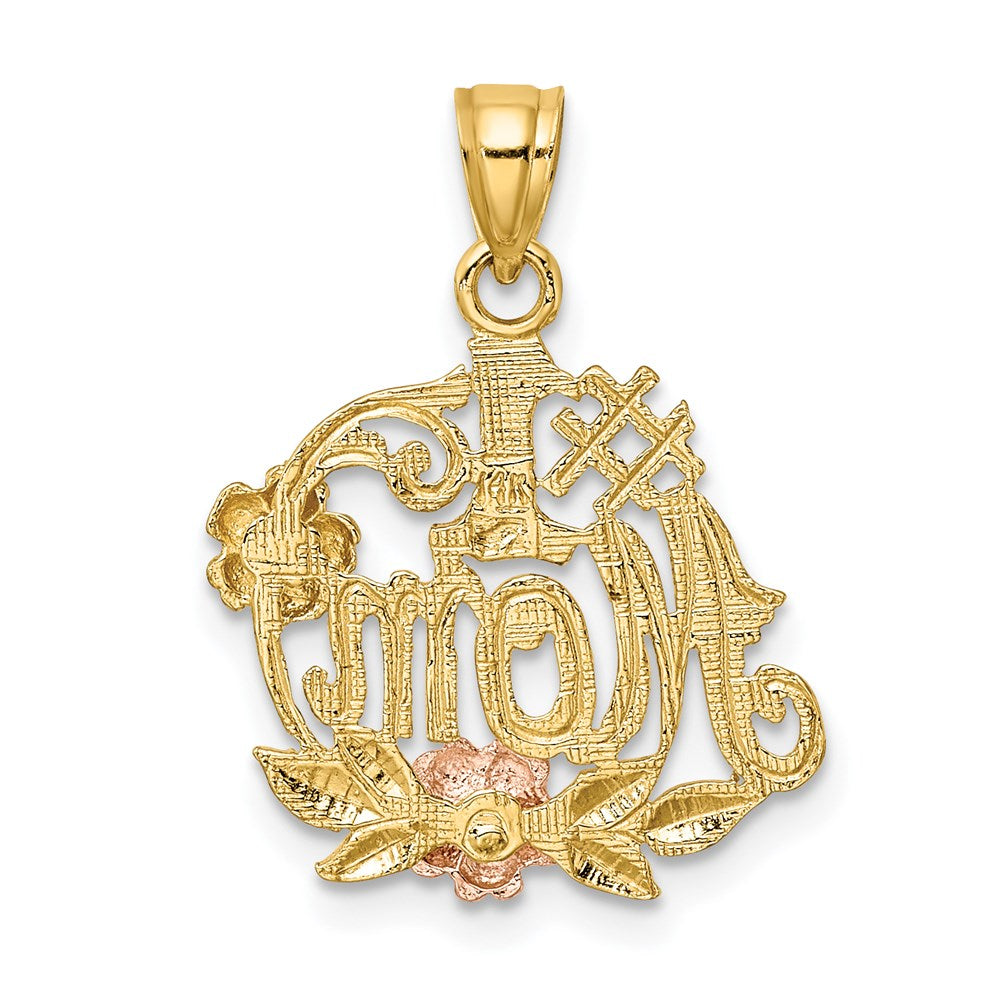 14K Two-tone with White Rhodium 