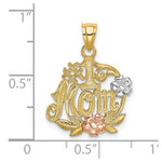 14K Two-tone with White Rhodium 