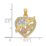14K Two-tone w/White Rhodium 