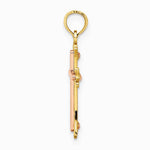 10K / 14K Two-tone Cross Charm - Product Photo