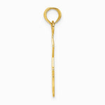 10K / 14K Yellow Gold I HEART MY SHERIFF Charm - Product Photo