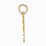 10K / 14K Yellow Gold I HEART MY POLICE DAD Charm - Product Photo