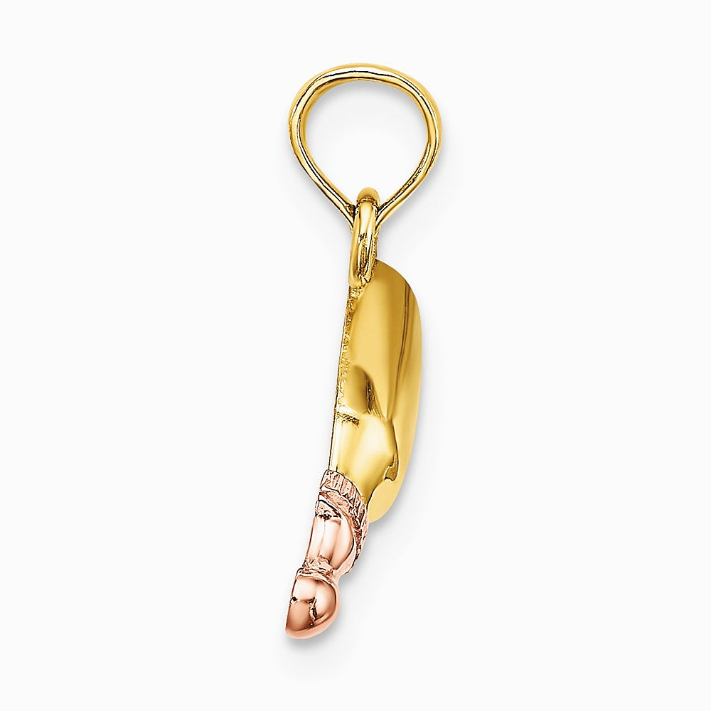 10K / 14K Two-tone Baby Bottle Charm - Product Photo