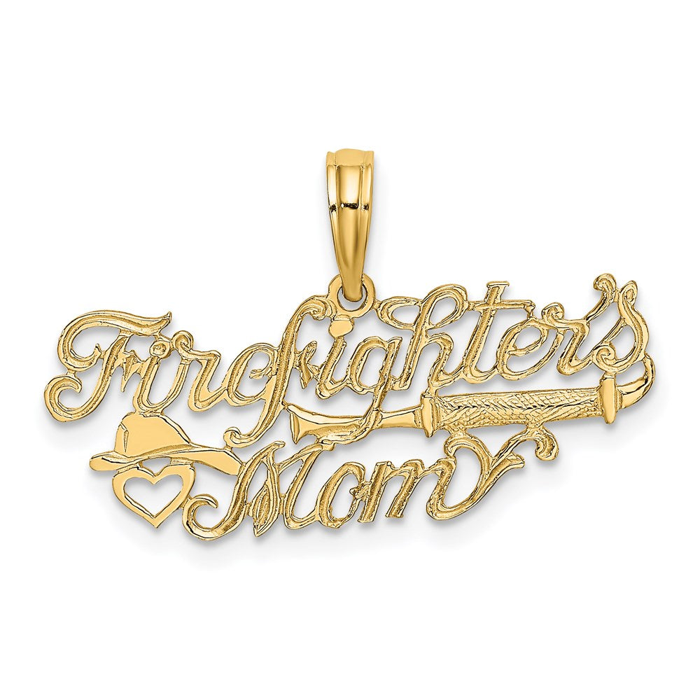 14k FIREFIGHTER'S MOM Charm - Product Photo