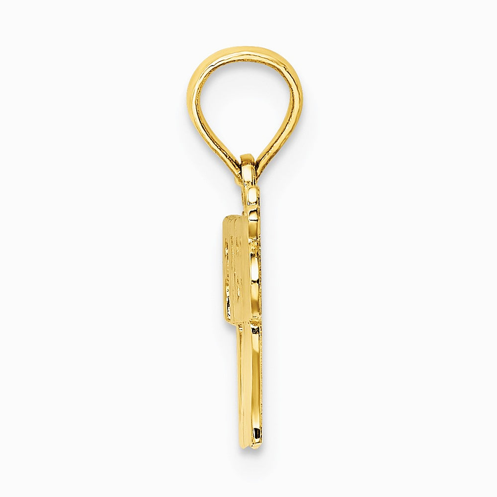 10K / 14K Yellow Gold FIREFIGHTER'S LADY Charm - Product Photo