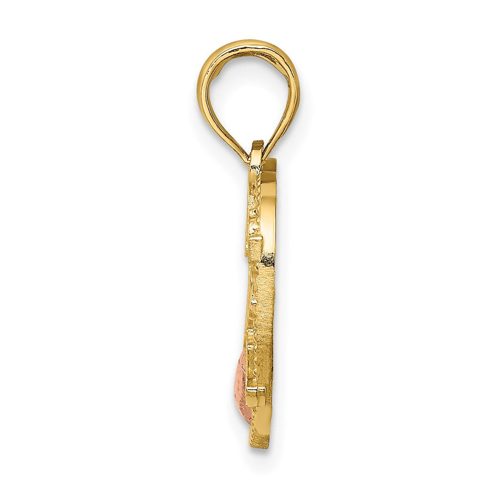 14k Two-Tone Heart w/ 