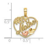 14k Two-Tone Heart w/ 