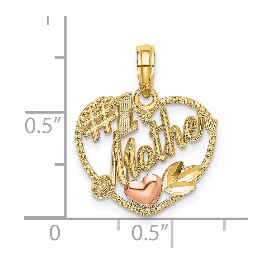 14k Two-Tone Heart w/ 