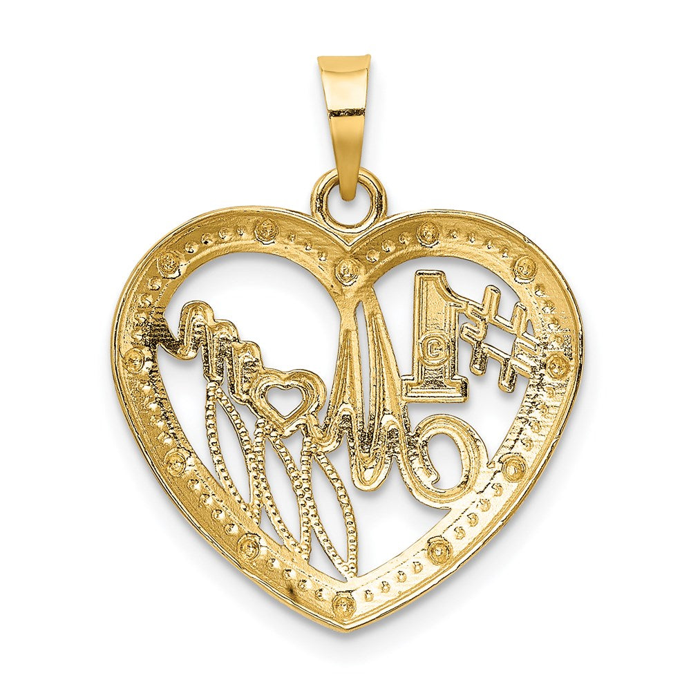 14k w/ Rhodium Textured 