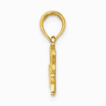 10K / 14K Yellow Gold I LOVE MY FIREFIGHTER Charm - Product Photo