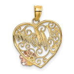 14k Two-tone w/White Rhodium 