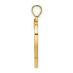 14k w/ Rhodium MOM Heart with 2 Kids Charm - Product Photo