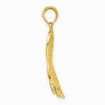 10K / 14K Yellow with Rhodium W/Rhodium Filigree Ribbon HOPE Charm - Product Photo