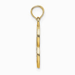 10K / 14K Yellow with Rhodium w/ Rhodium LIVE LOVE LAUGH In Heart Charm - Product Photo