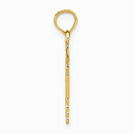 10K / 14K Yellow Gold RN Caduceus Pendant - Product Photo