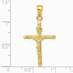 10K / 14K Yellow Gold Crucifix Pendant - Product Photo