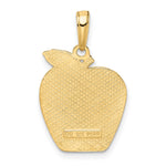 14k Solid NEW YORK Skyline on Small Apple Pendant - Product Photo