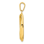 14k Polished Hollow Oval Pendant - Product Photo