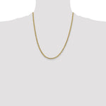 14k 3.1mm Lightweight Flat Cuban Chain - Product Photo