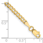 14k 3.1mm Lightweight Flat Cuban Chain - Product Photo