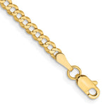14k 3.1mm Lightweight Flat Cuban Chain - Product Photo
