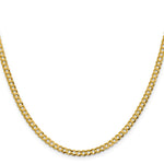 14k 3.7mm Lightweight Flat Cuban Chain - Product Photo