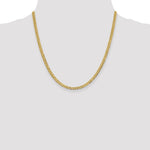 14k 3.7mm Lightweight Flat Cuban Chain - Product Photo