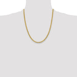 14k 3.7mm Lightweight Flat Cuban Chain - Product Photo