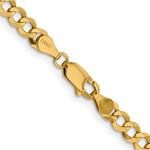 14k 4.7mm Lightweight Flat Cuban Chain - Product Photo