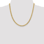14k 4.7mm Lightweight Flat Cuban Chain - Product Photo