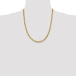 14k 4.7mm Lightweight Flat Cuban Chain - Product Photo